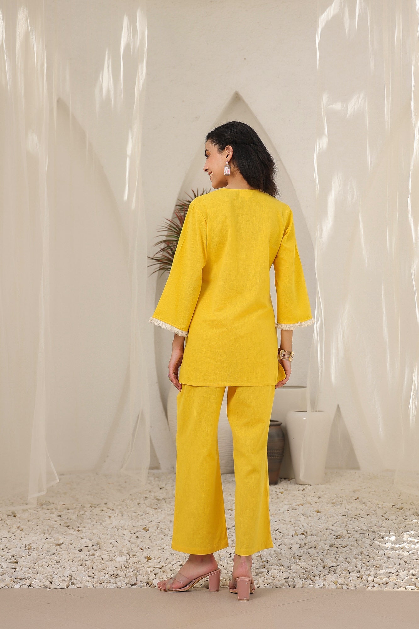 Curcuma Solid Cotton Flex Co-ord Set