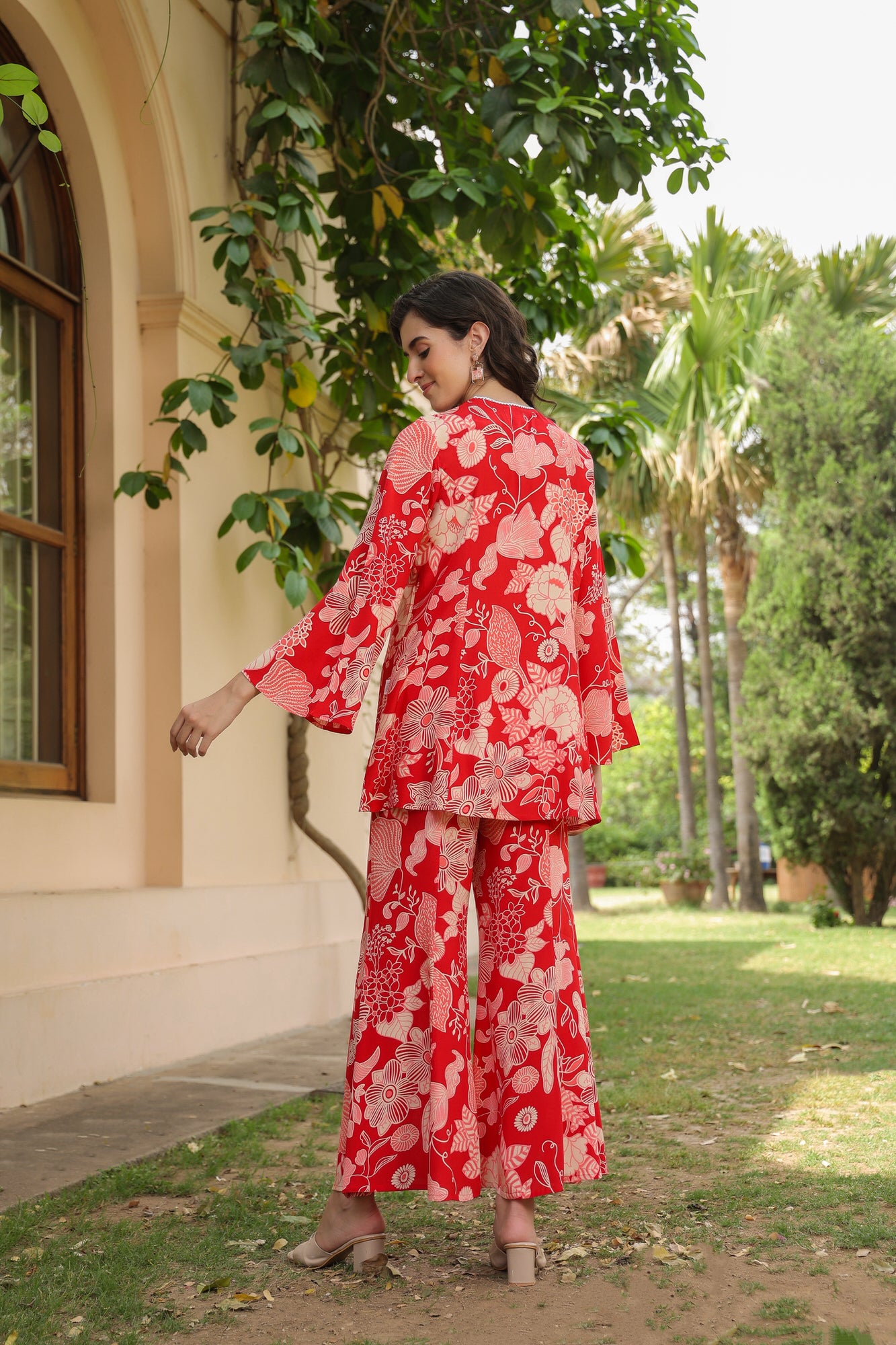 Pyre Bloom Russian Silk Co-ord Set