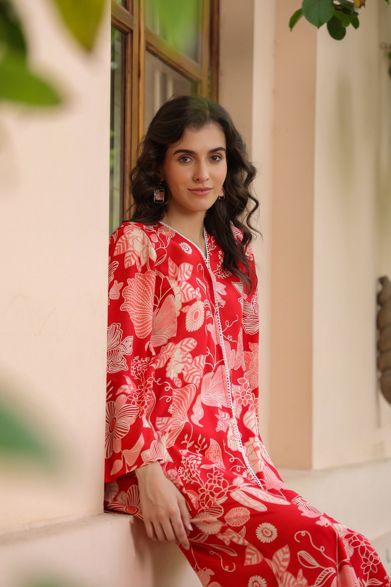 Pyre Bloom Russian Silk Co-ord Set