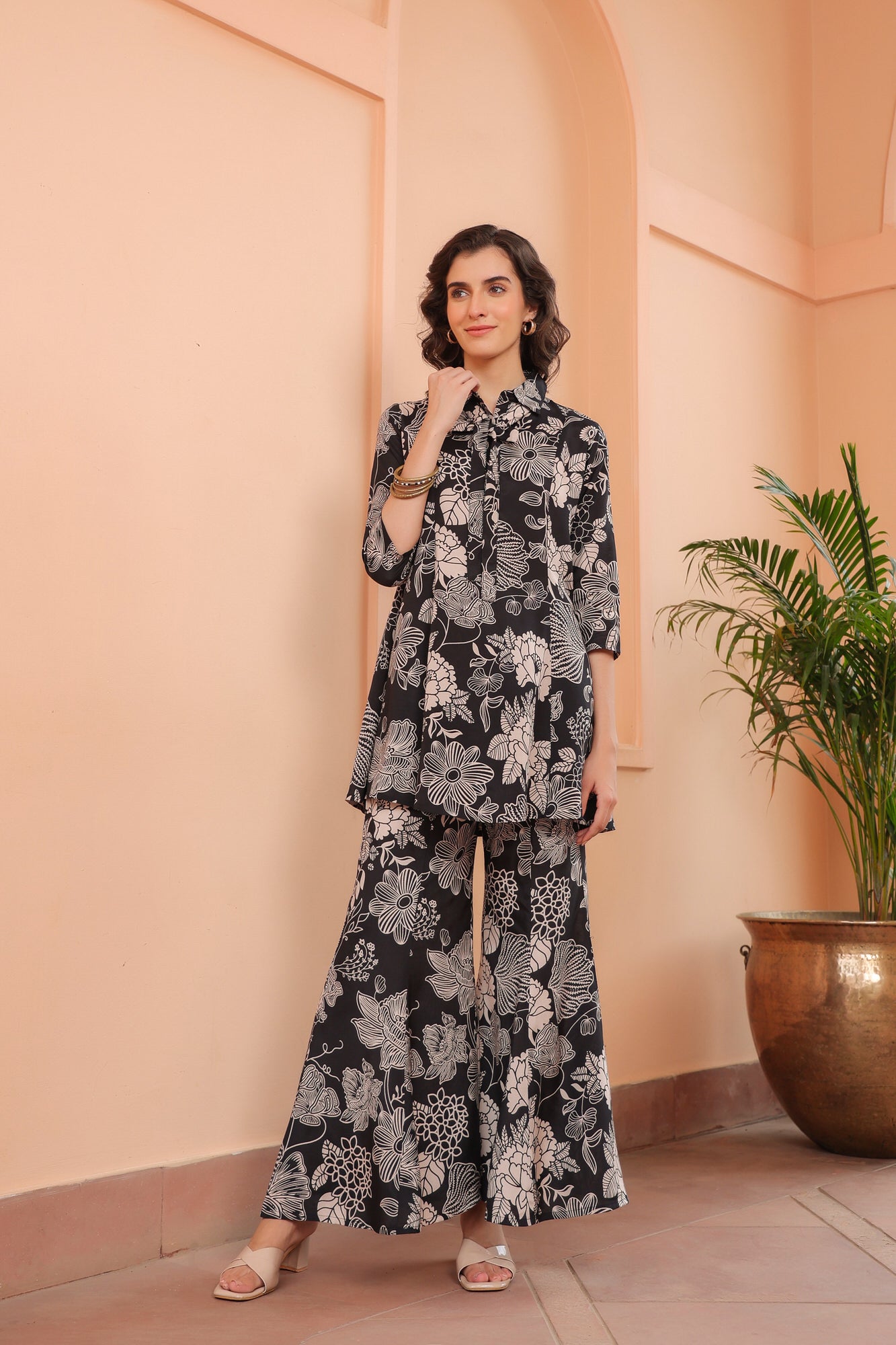 Gothic Garden Russian Silk Co-ord Set