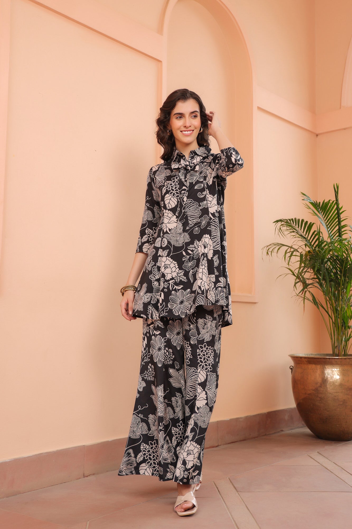 Gothic Garden Russian Silk Co-ord Set