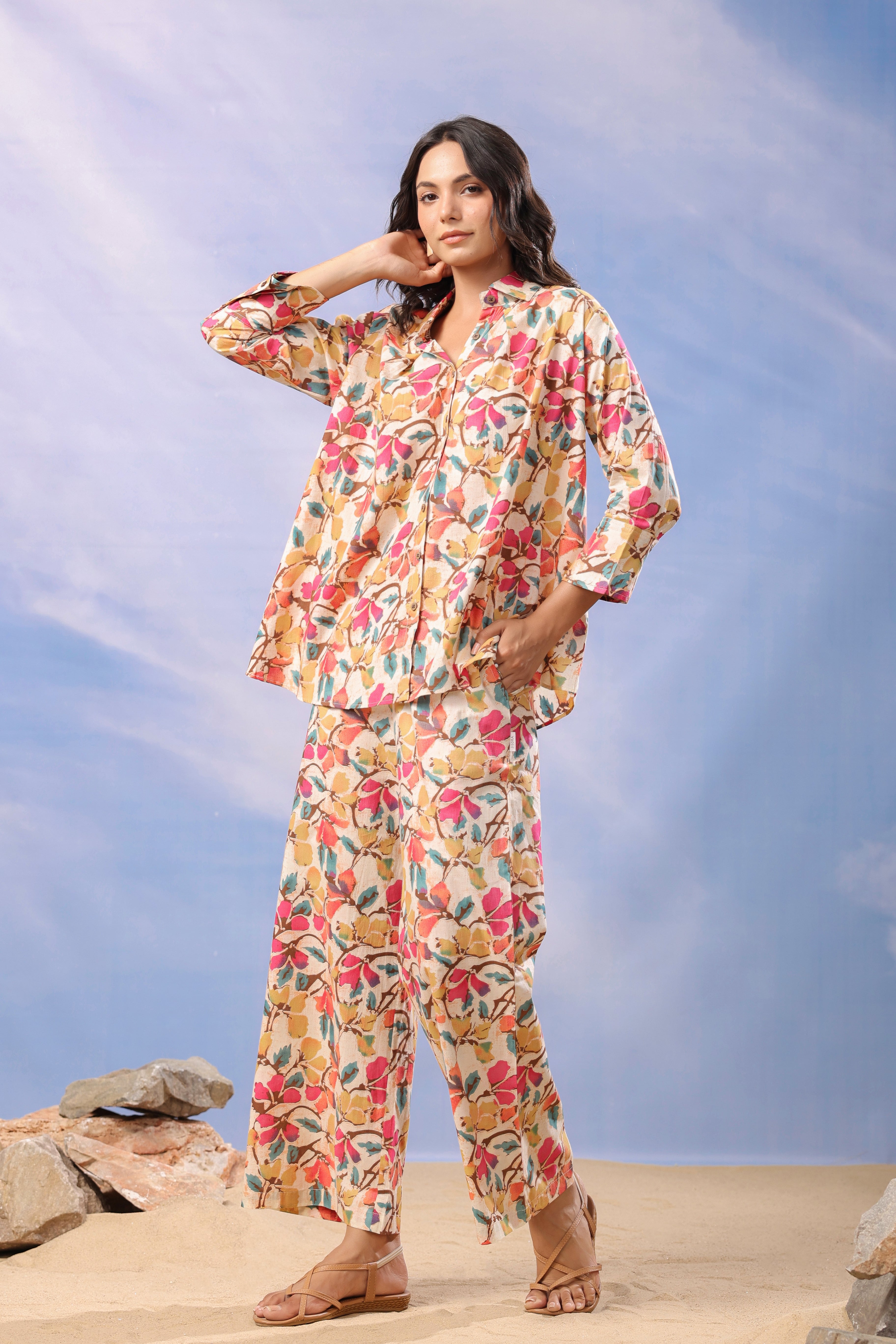 Blooming Panorama Cotton Co-ord Set