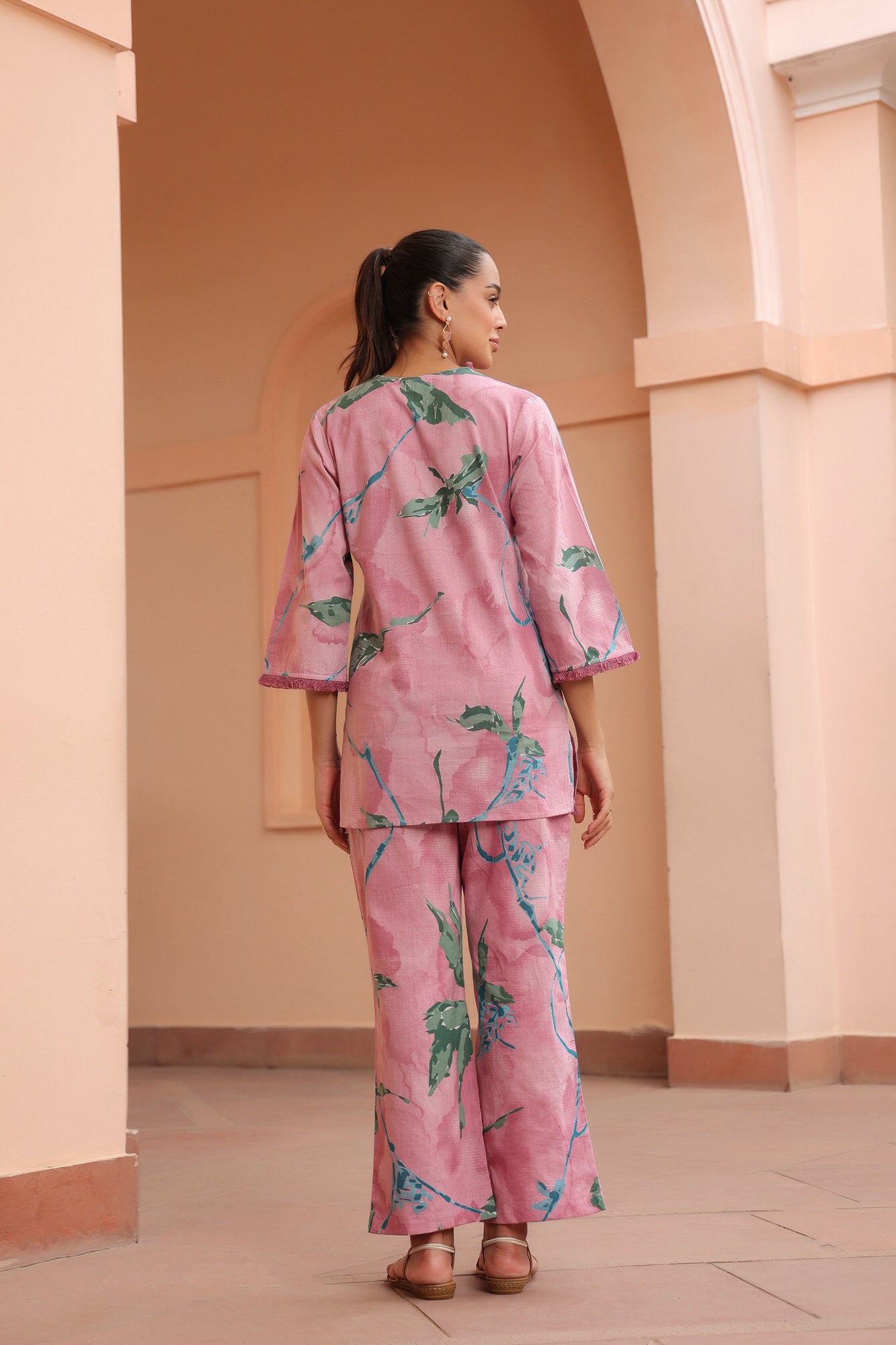 Laces & Petals Cotton Co-ord Set
