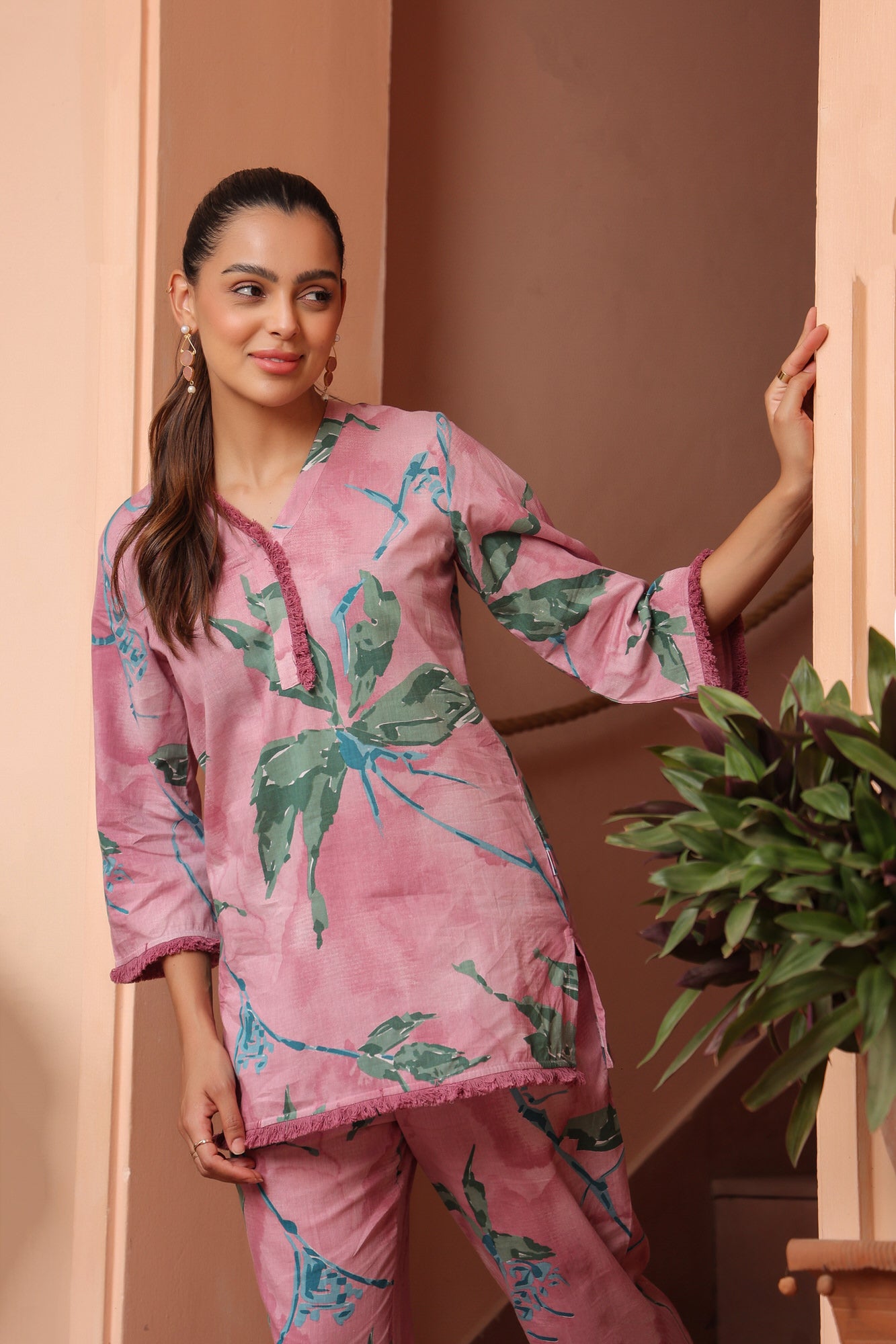 Laces & Petals Cotton Co-ord Set