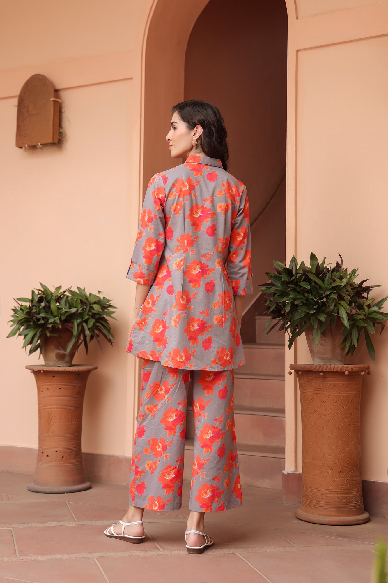 Twigs & Tangerine Floral Cotton Co-ord Set