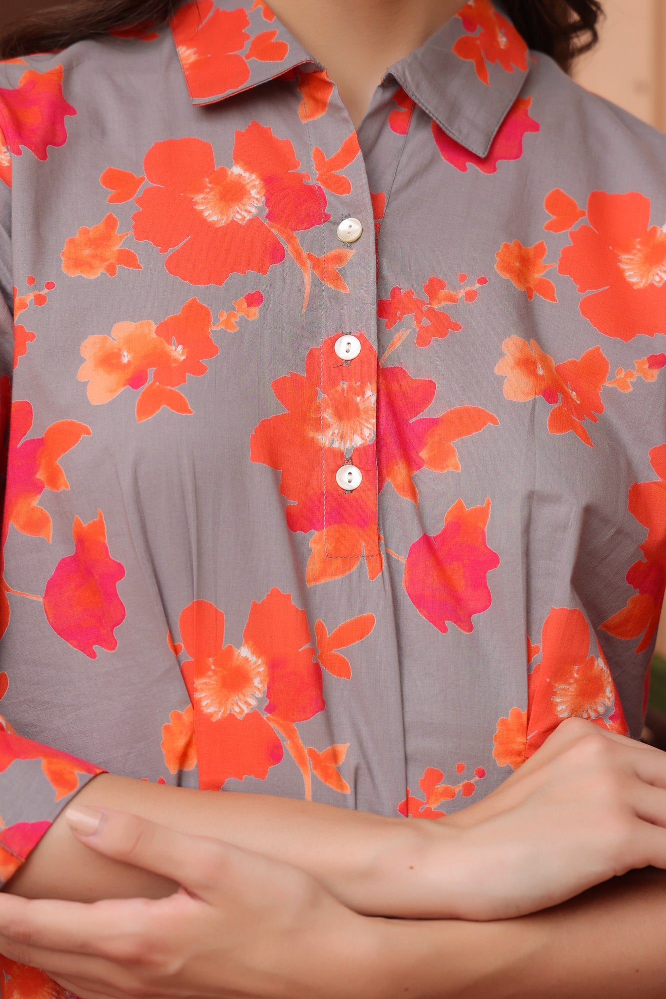 Twigs & Tangerine Floral Cotton Co-ord Set