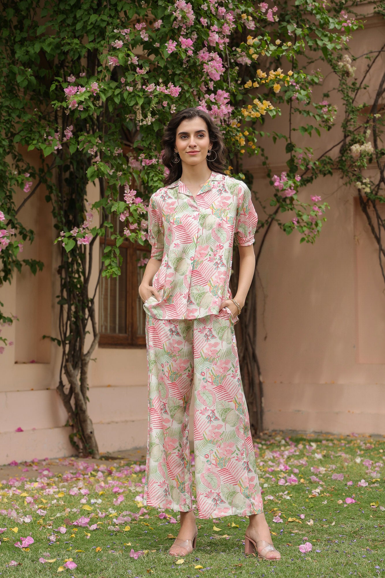 Fae's Forest Muslin Silk Co-ord Set