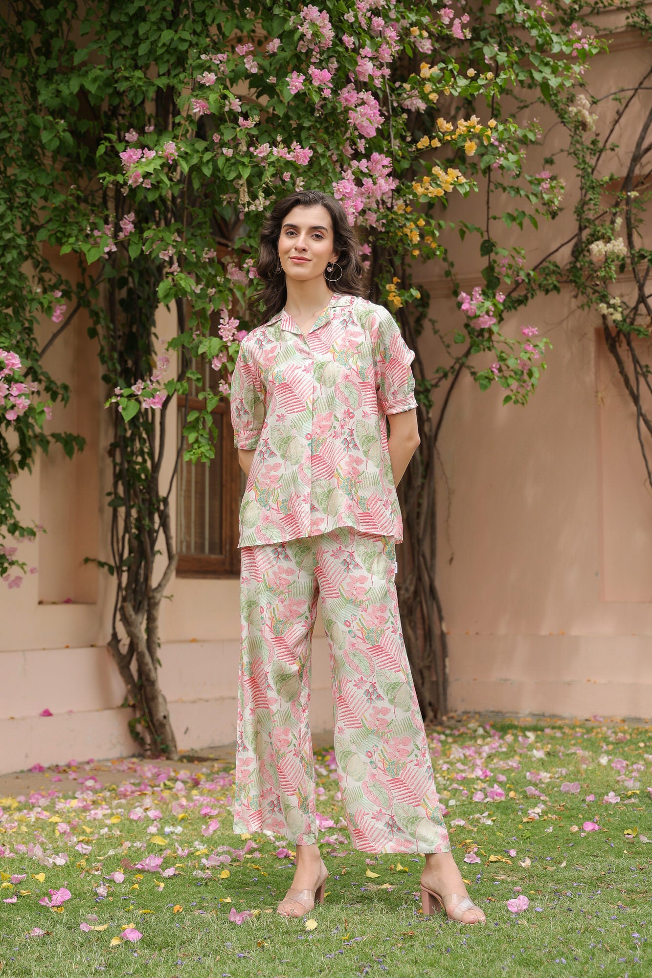 Fae's Forest Muslin Silk Co-ord Set