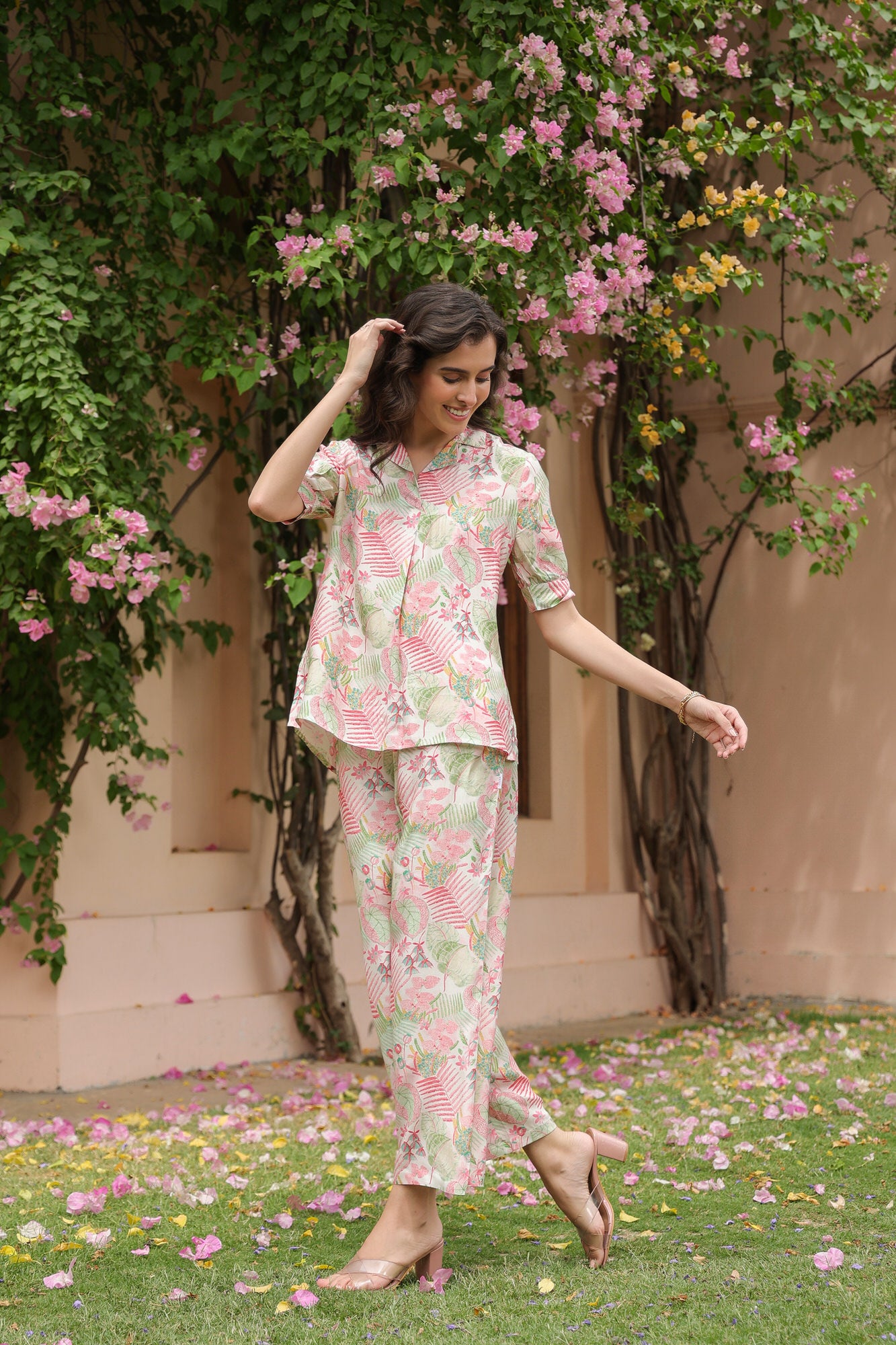 Fae's Forest Muslin Silk Co-ord Set