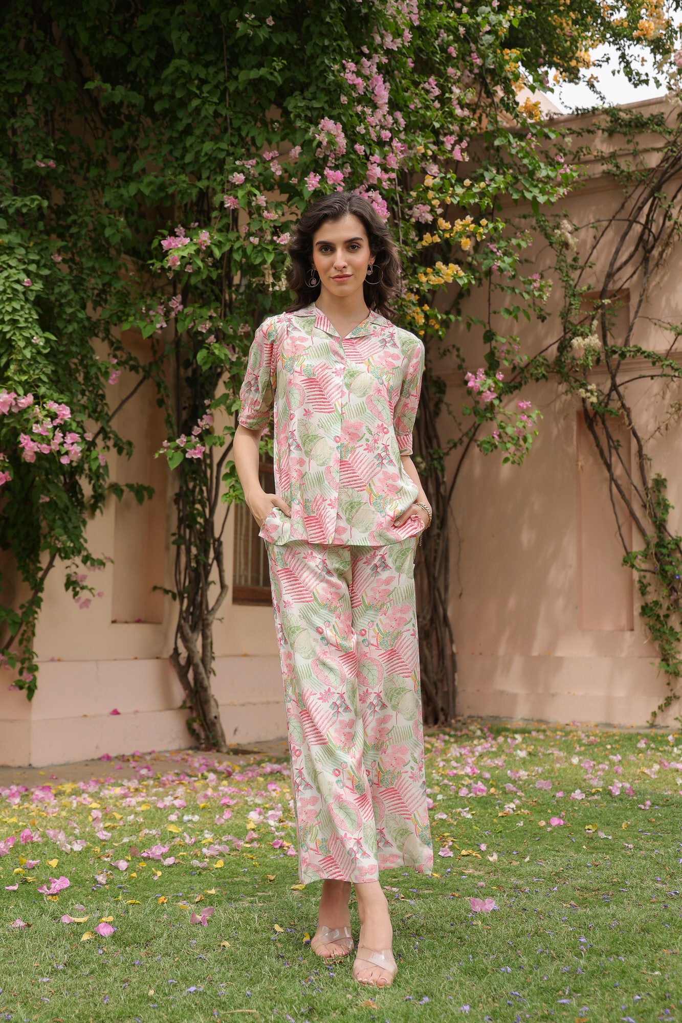 Fae's Forest Muslin Silk Co-ord Set