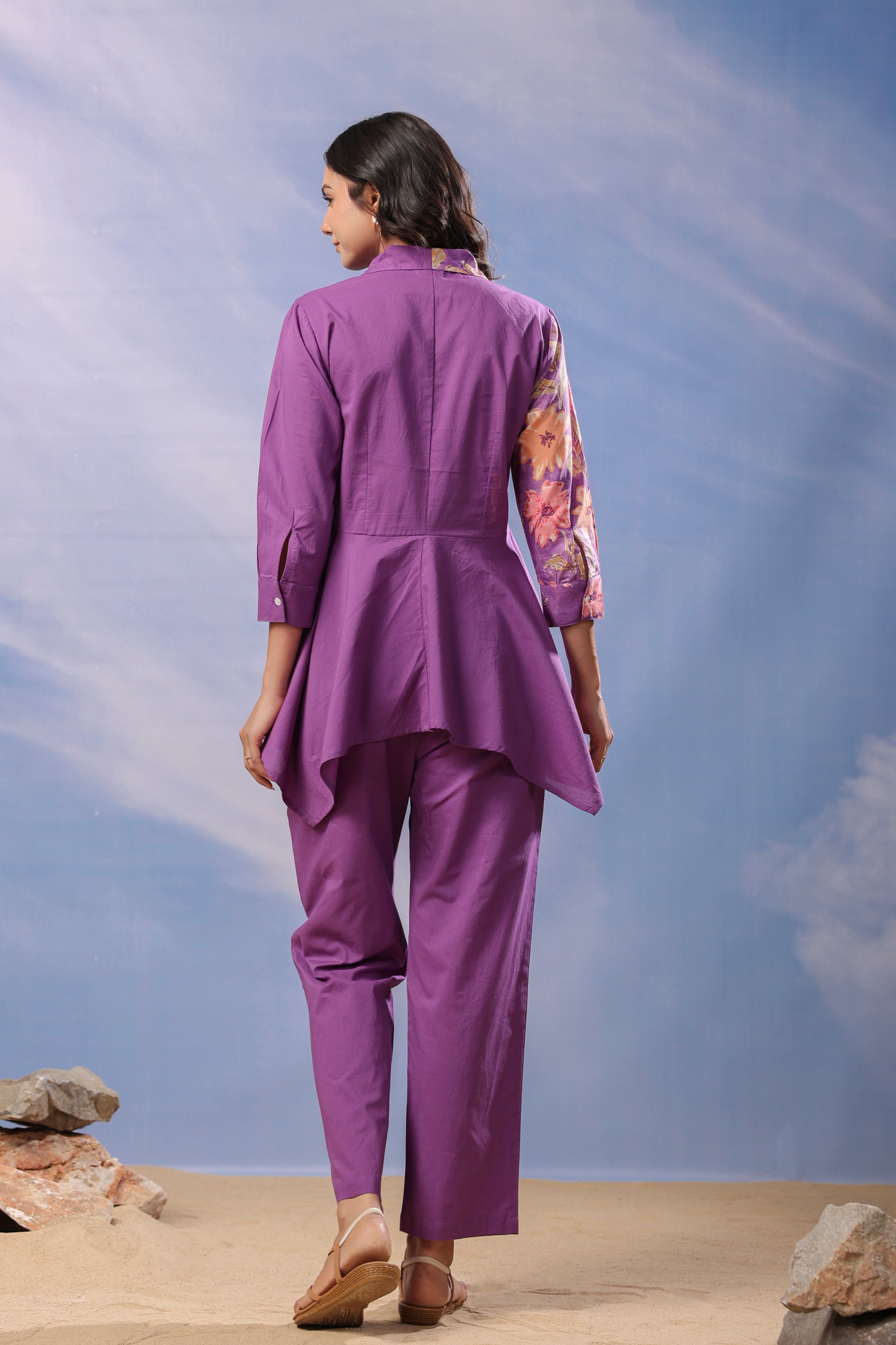 Vibrant Orchid Cotton Co-ord Set