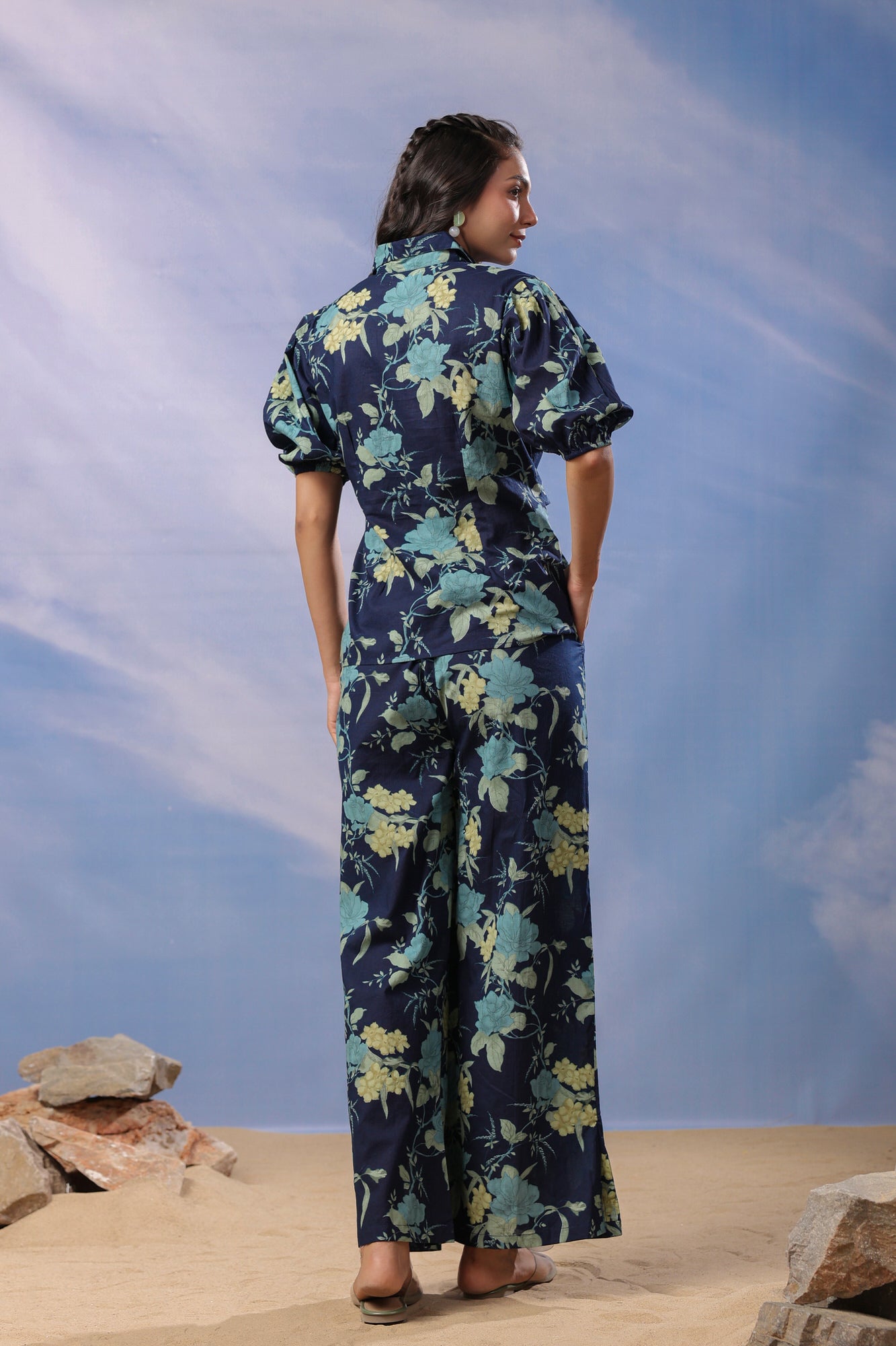 Dark Elegance Cotton Co-ord Set