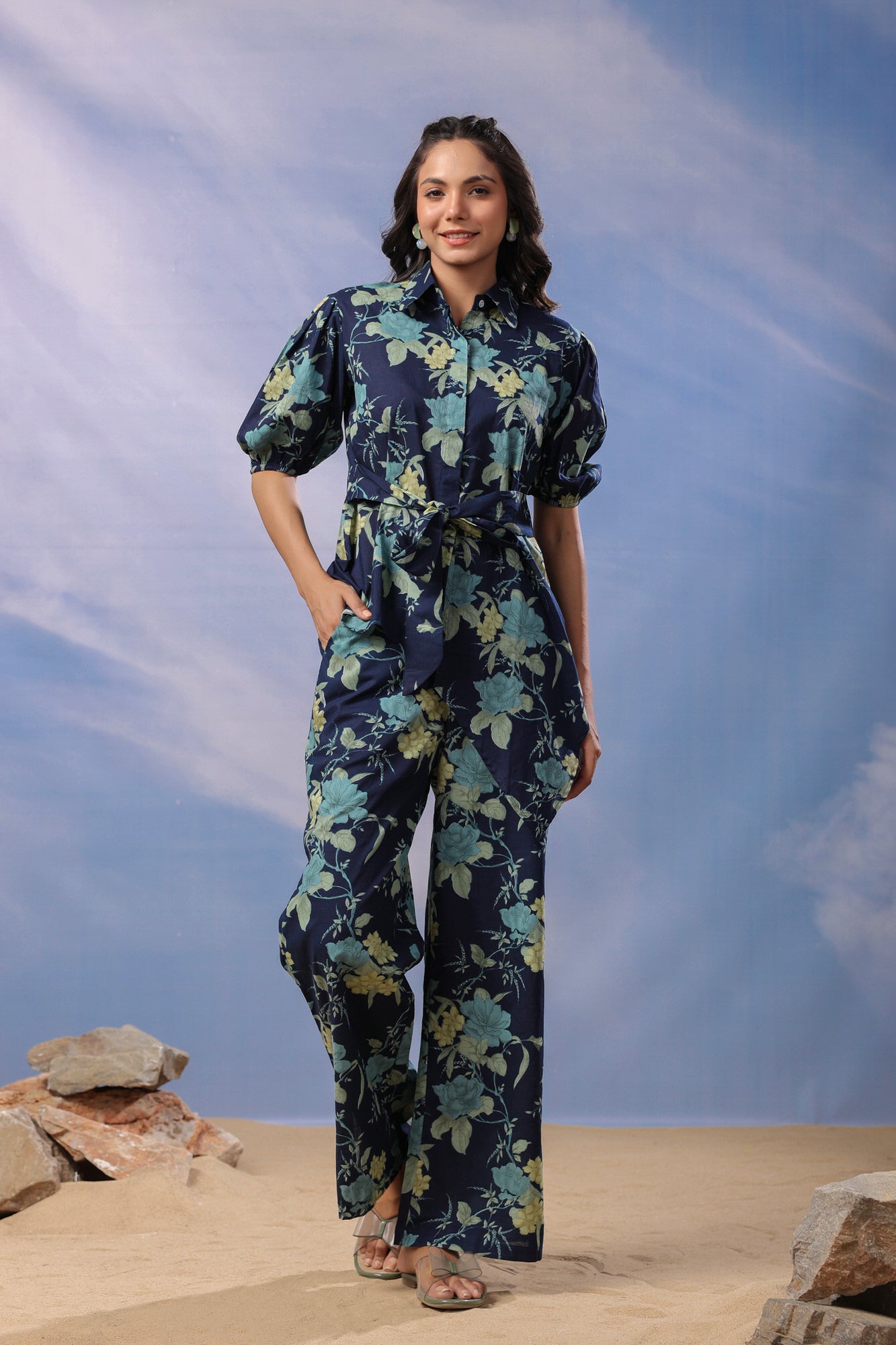 Dark Elegance Cotton Co-ord Set