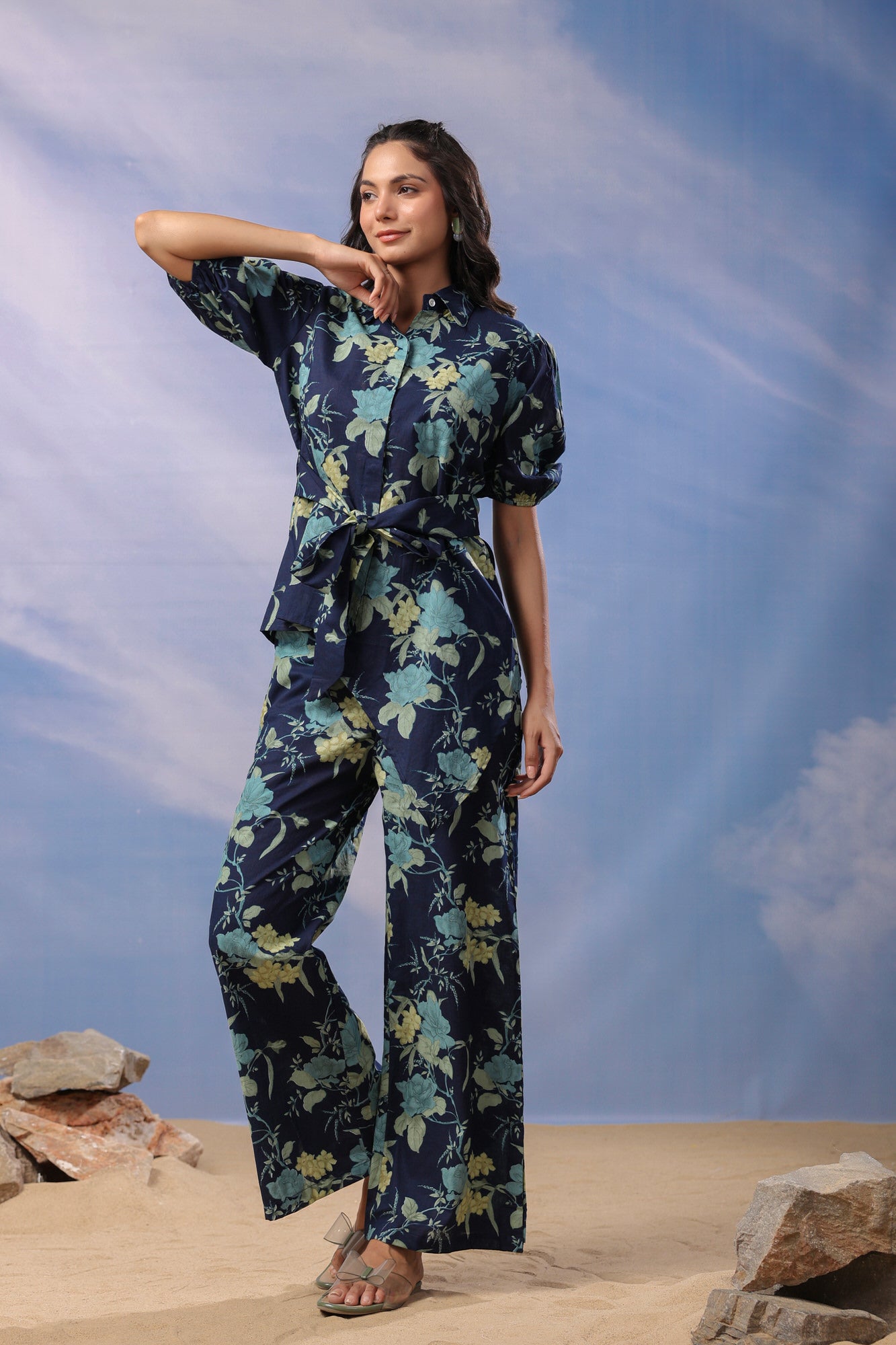 Dark Elegance Cotton Co-ord Set