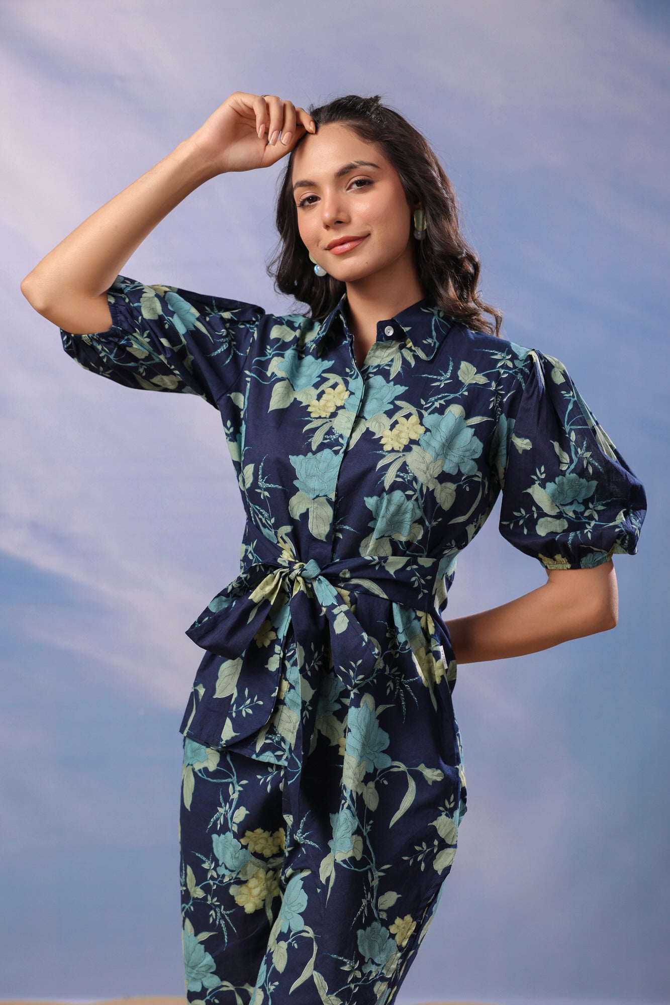 Dark Elegance Cotton Co-ord Set