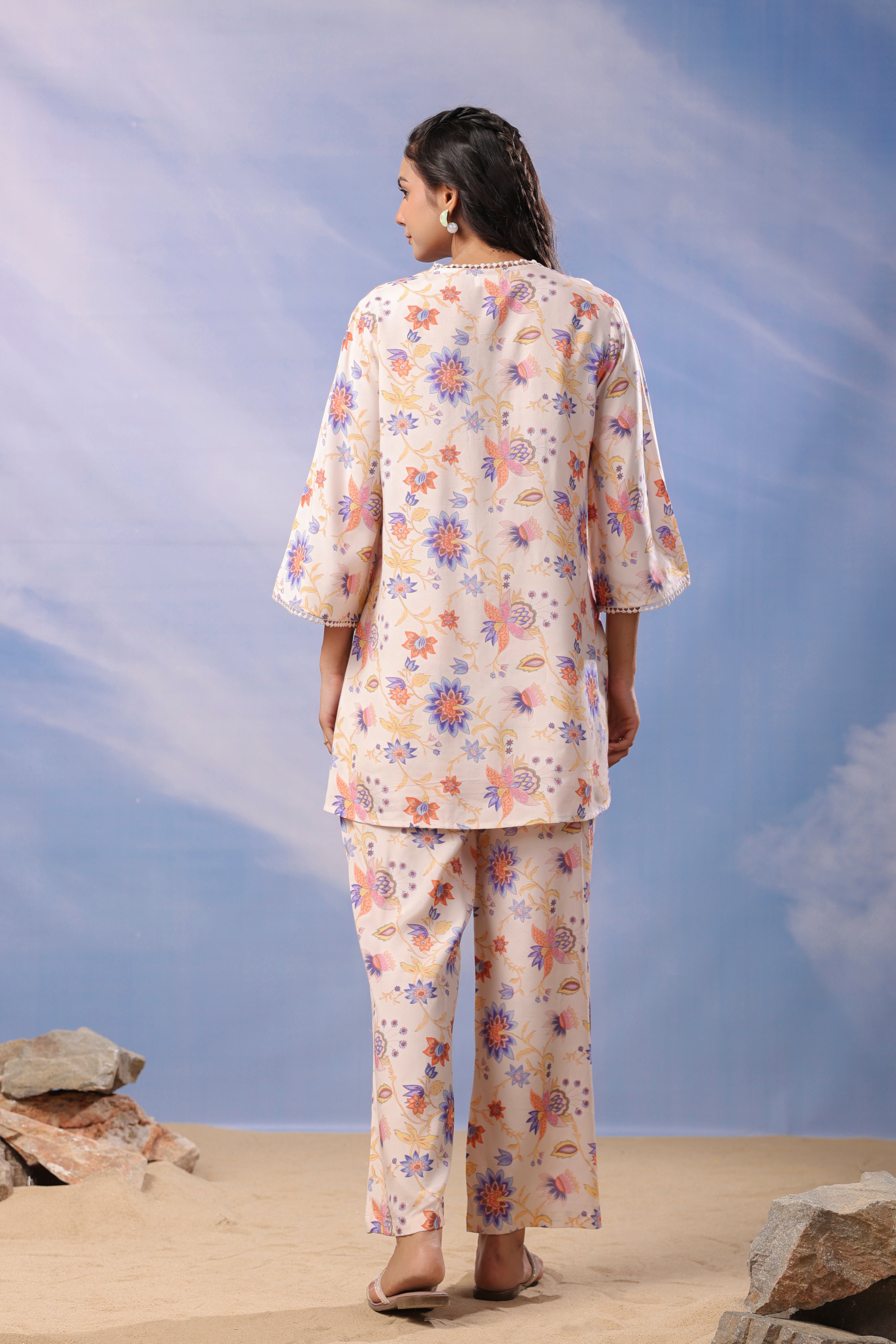 Spring Serenity Russian Silk Co-ord Set