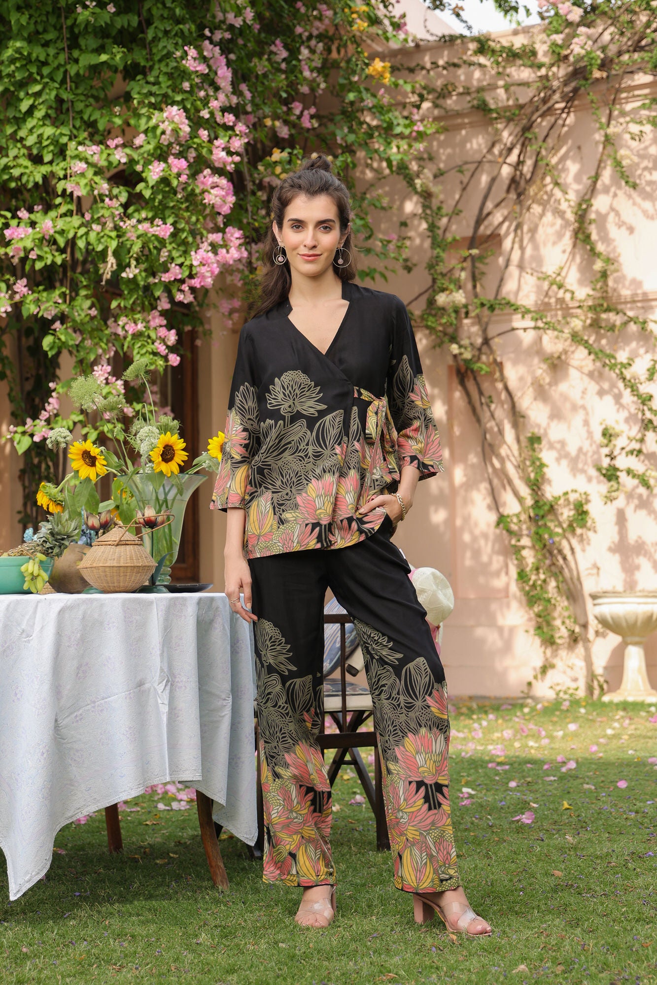 Fleur de Russian Silk Co-ord Set