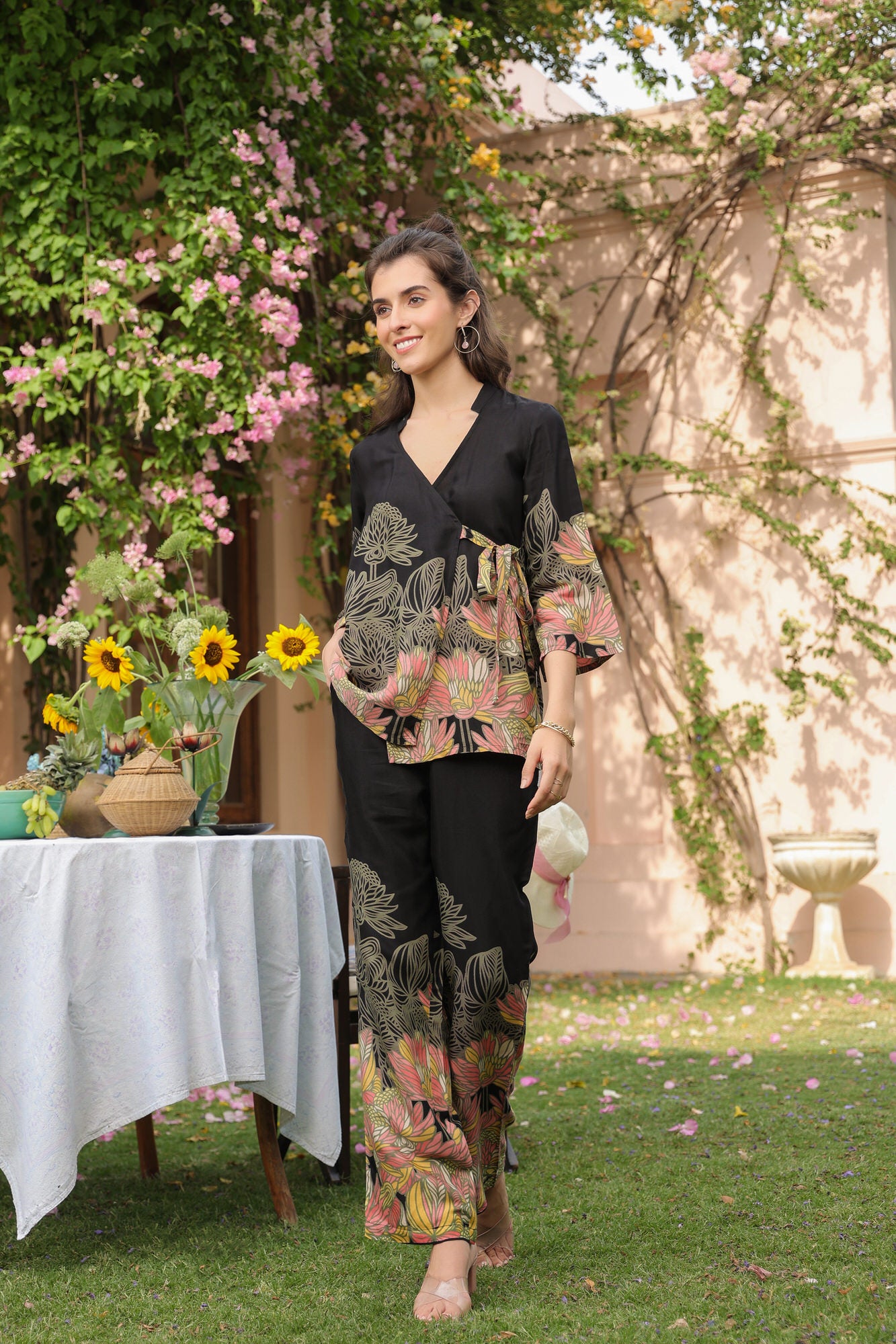 Fleur de Russian Silk Co-ord Set