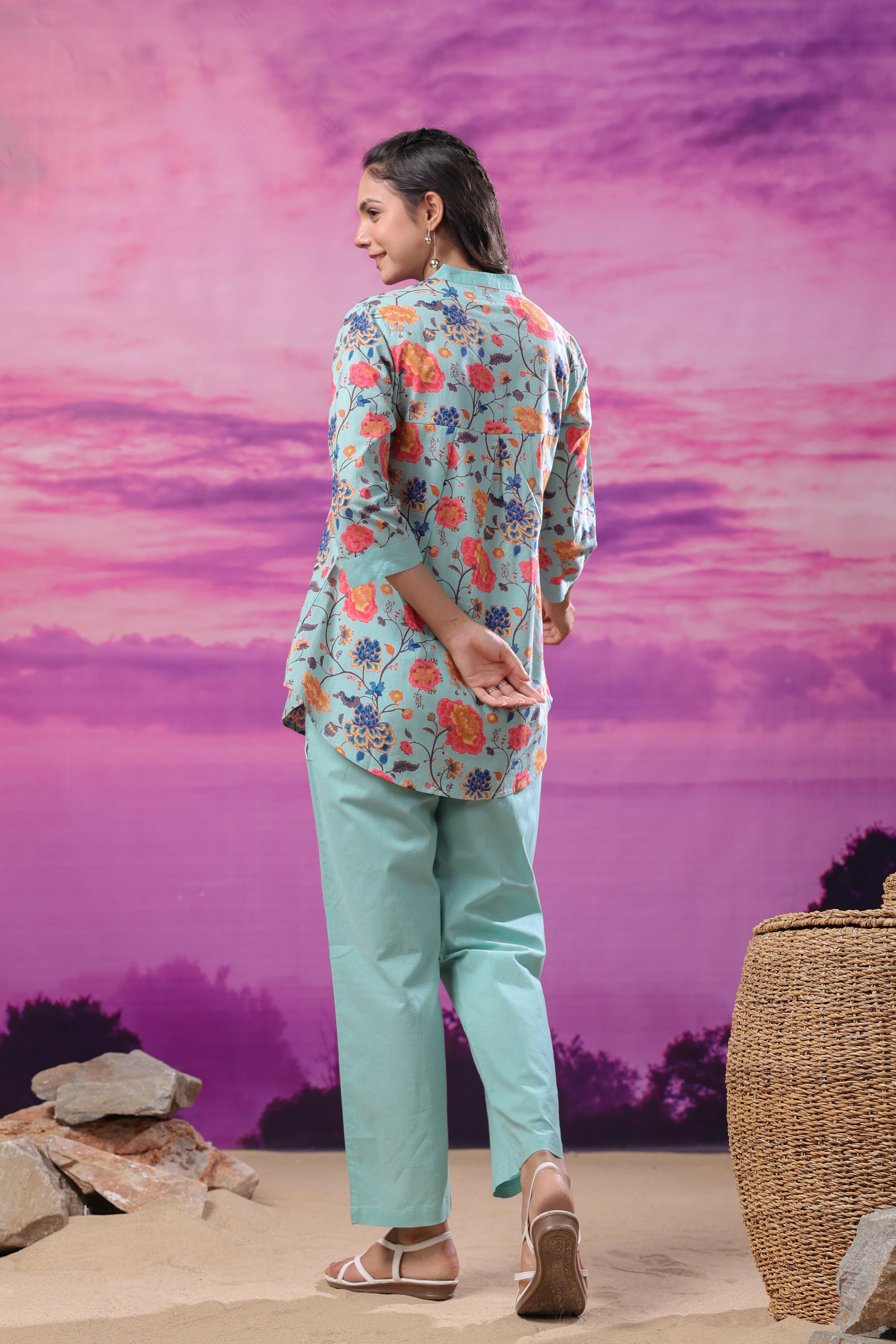Aurora Bloom Cotton Co-ord Set