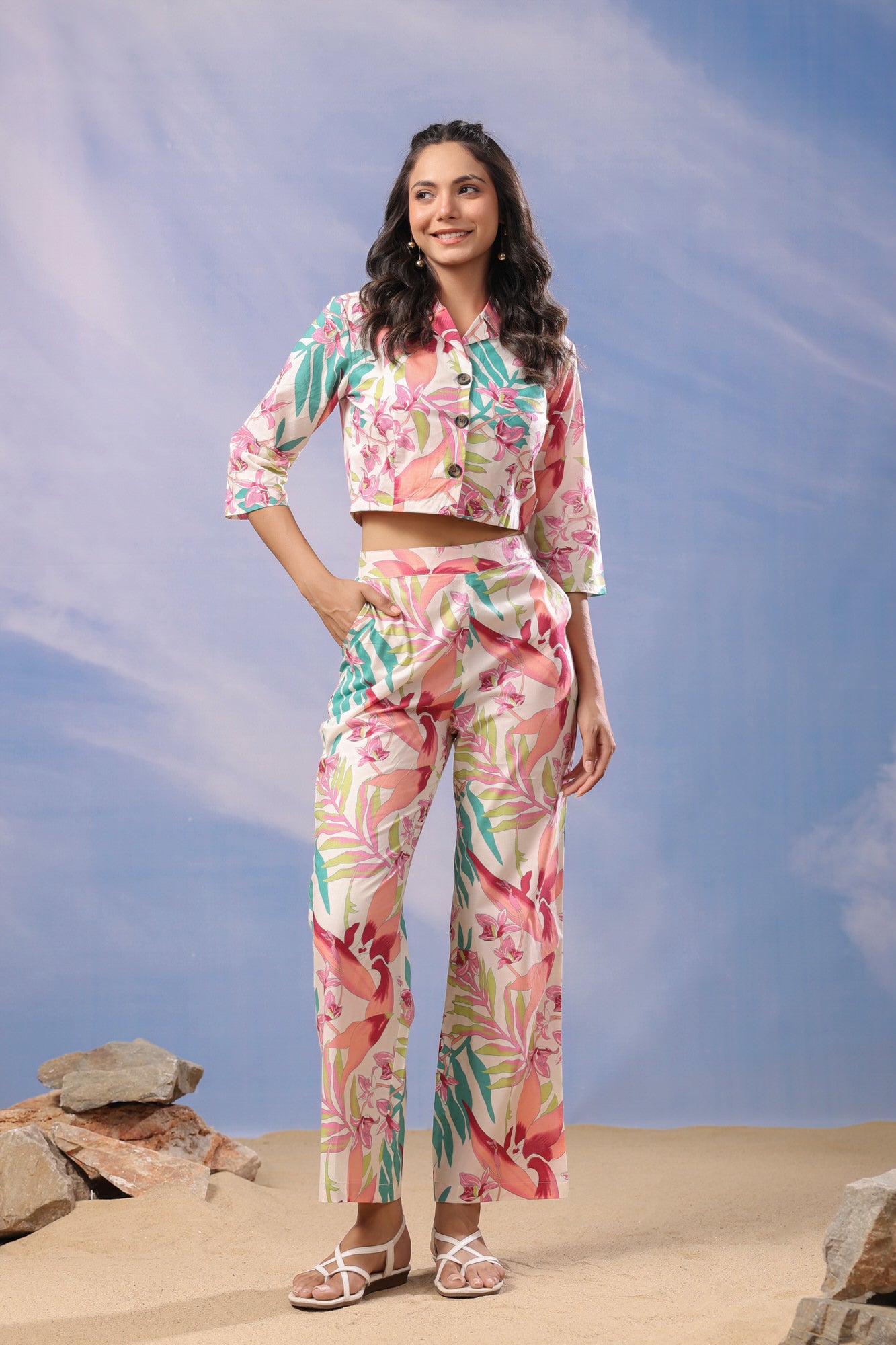 Island Escape Cotton Co-ord Set