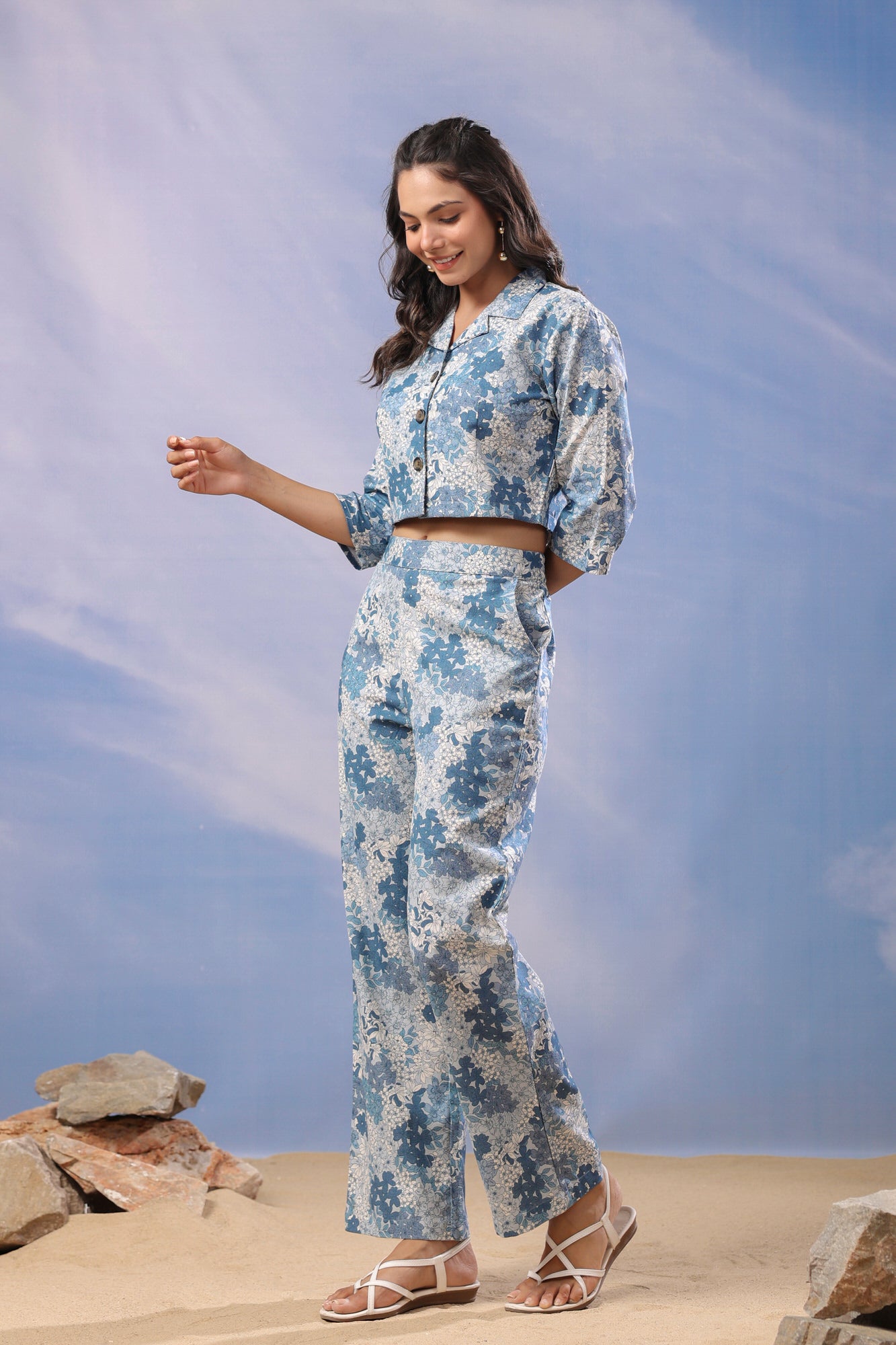 Skyline Calm Cotton Flex Co-Ord Set