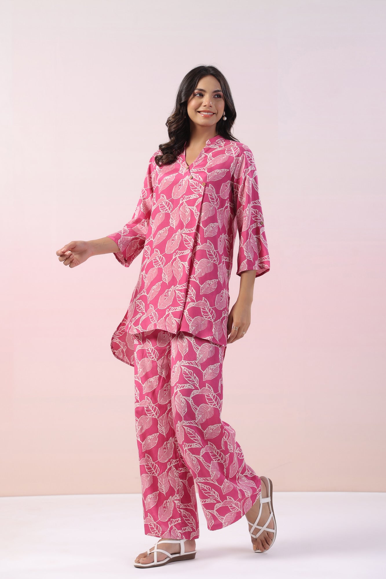 Juniper Leafy Russian Silk Co-ord Set