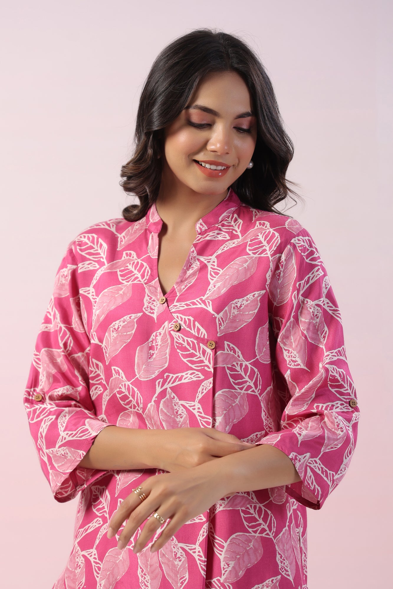 Juniper Leafy Russian Silk Co-ord Set