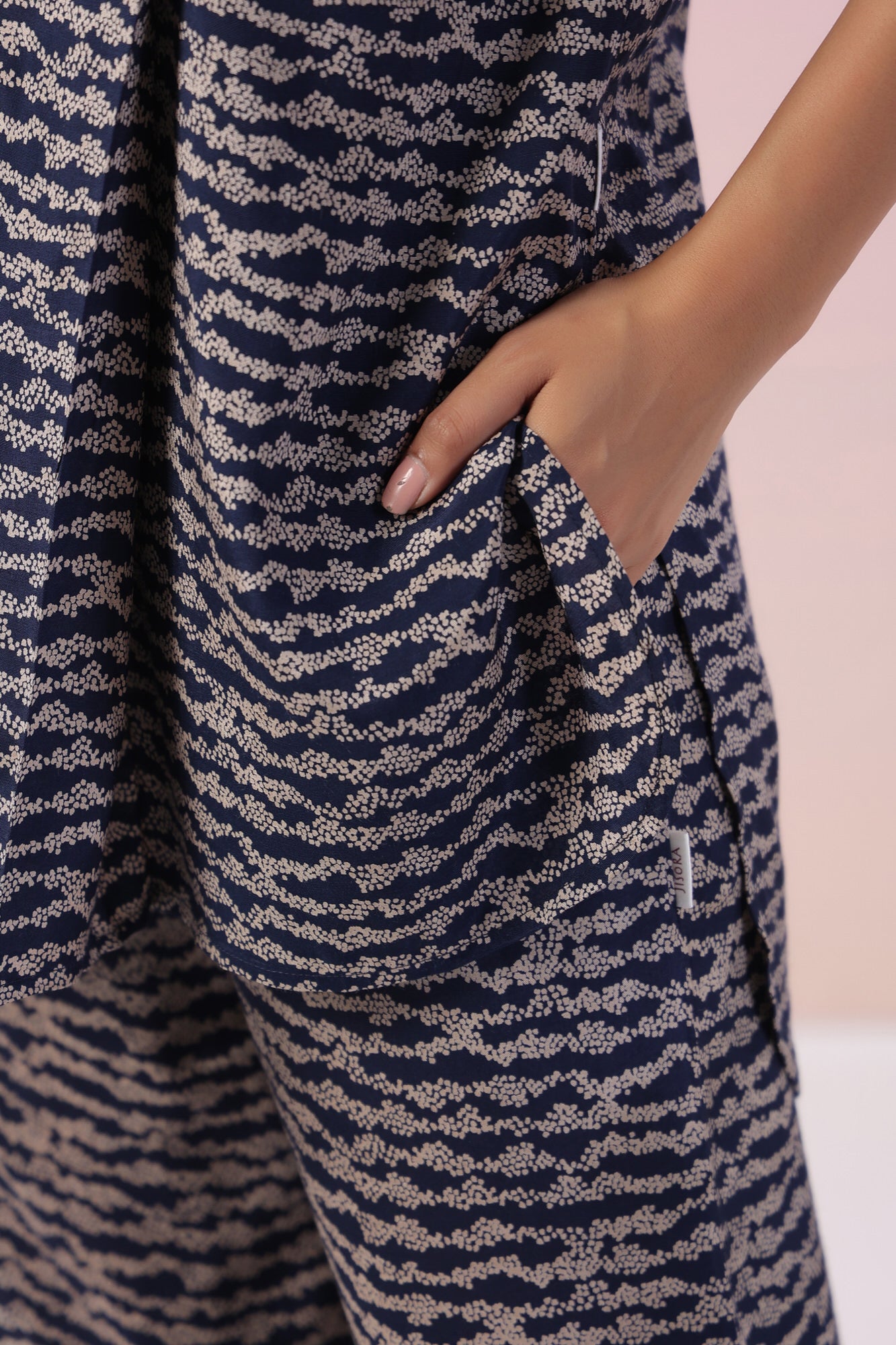 Accordion Russian Silk Co-ord Set