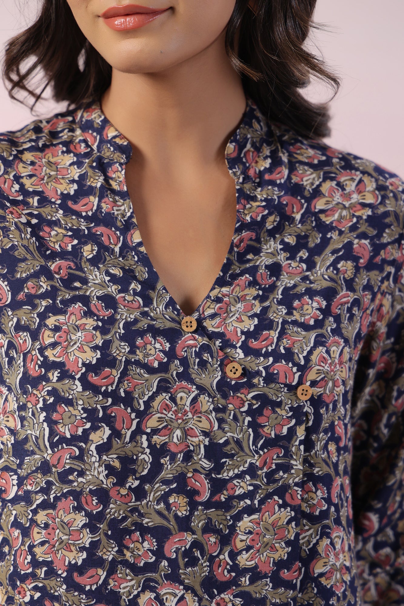 Zesty Floral Russian Silk Co-ord Set
