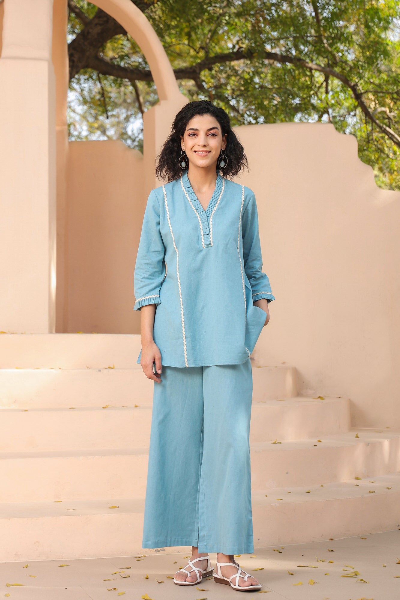 Elico Cotton Cotton Co-ord Set