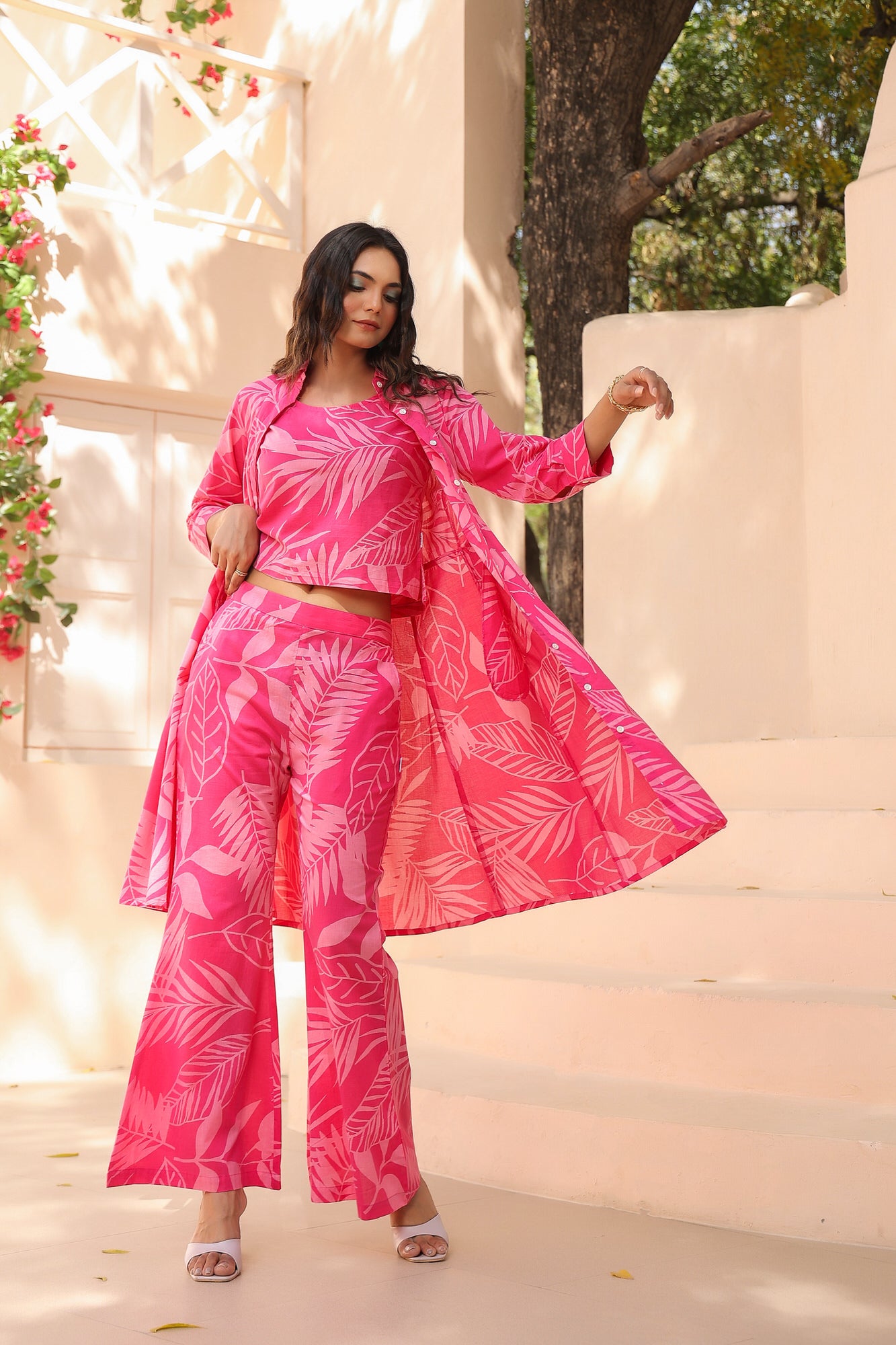 Cinder Three Piece Cotton Co-ord Set