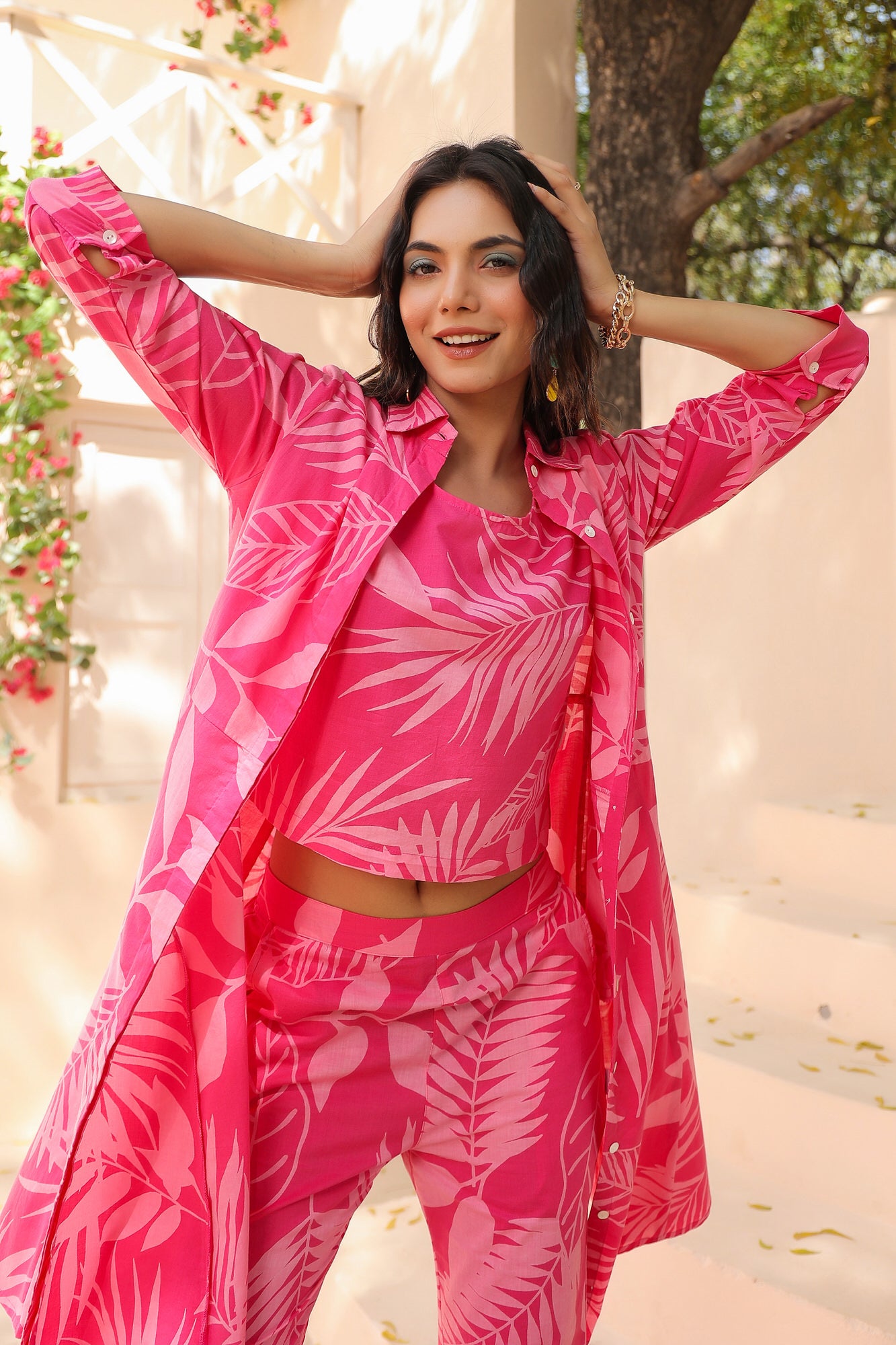 Cinder Three Piece Cotton Co-ord Set