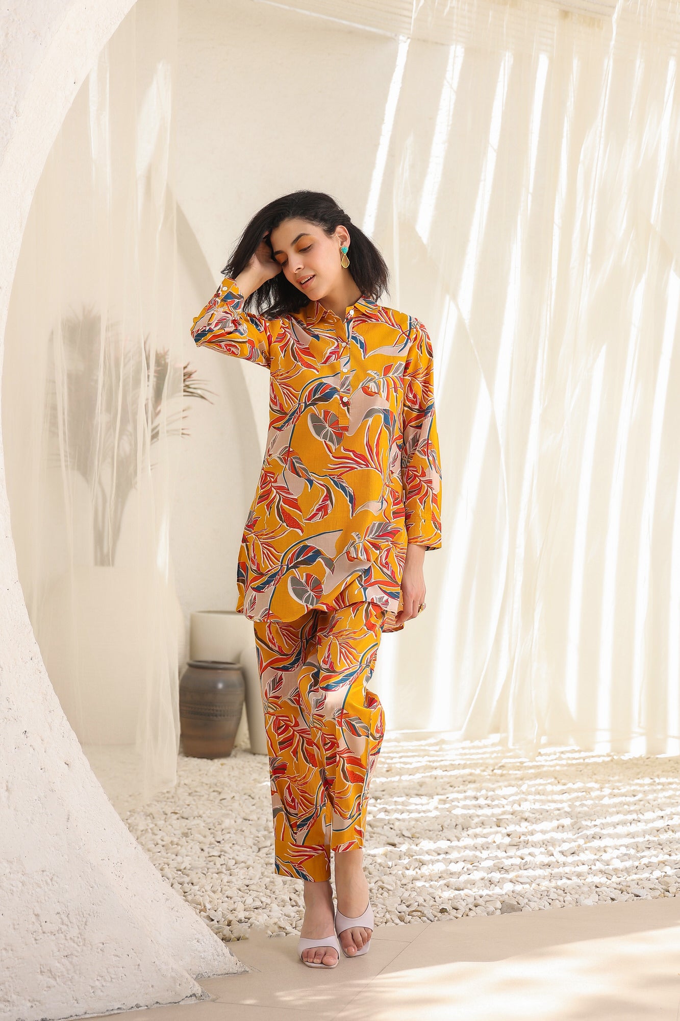 Passion Fruit Cotton Co-ord Set