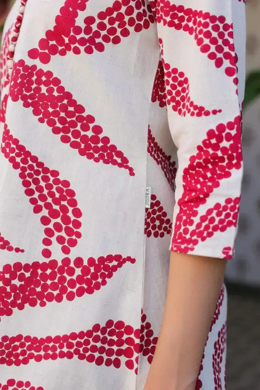 White Rouge Cotton Flex Co-ord Set