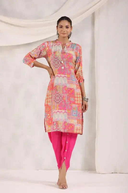 Jaipur Mosaic Rani Russian Silk Co-ord Set