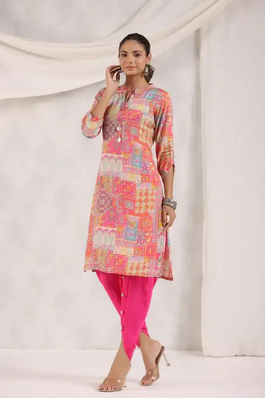 Jaipur Mosaic Rani Russian Silk Co-ord Set