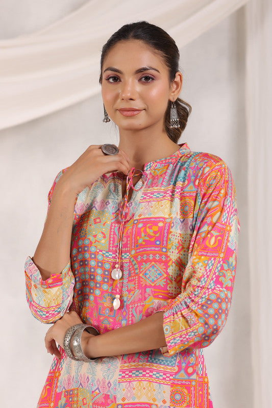 Jaipur Mosaic Rani Russian Silk Co-ord Set