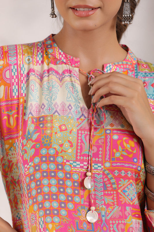 Jaipur Mosaic Rani Russian Silk Co-ord Set