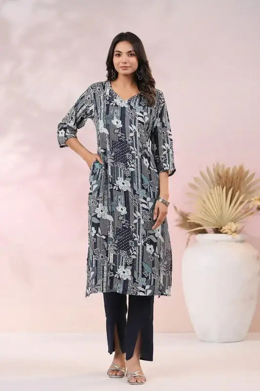Ink Garden Russian Silk Co-ord Set