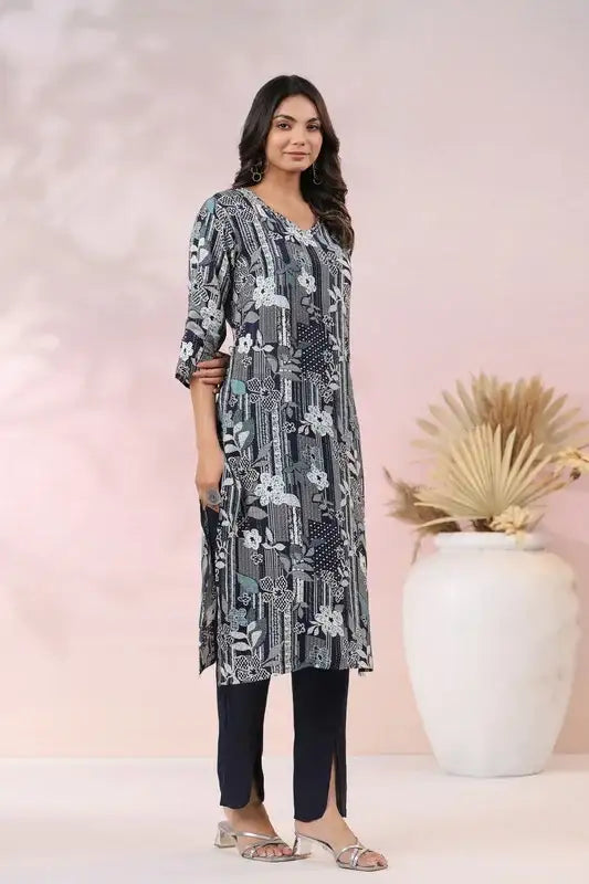 Ink Garden Russian Silk Co-ord Set