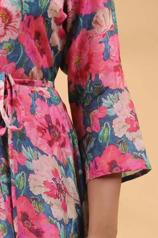 Abstract Aura Dress in Russian Silk
