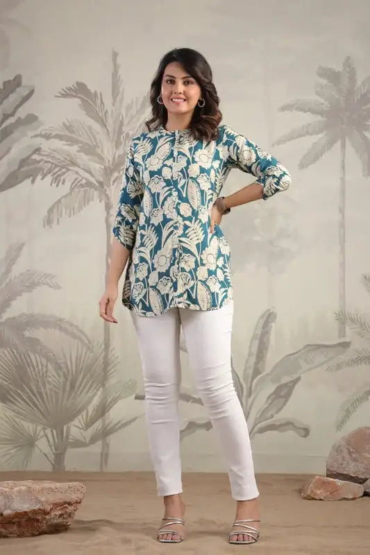 Botanic Charm Russian Silk Top