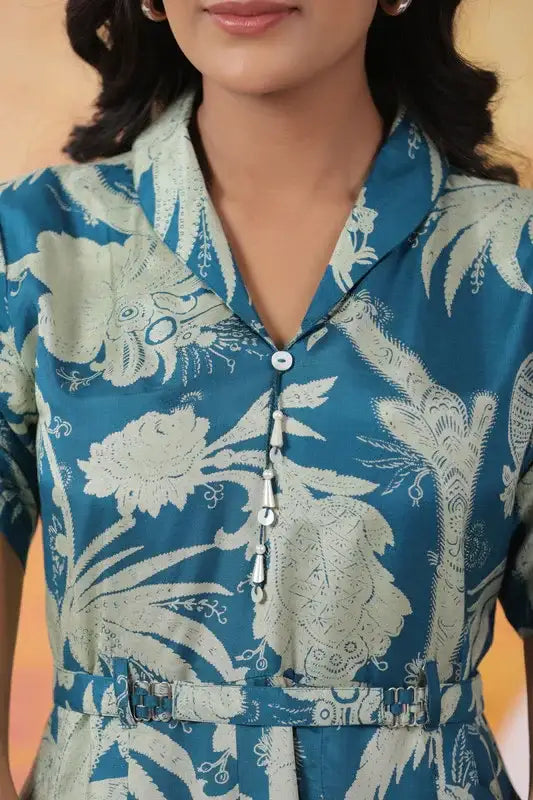 Rama Botnical Russain Silk Dress