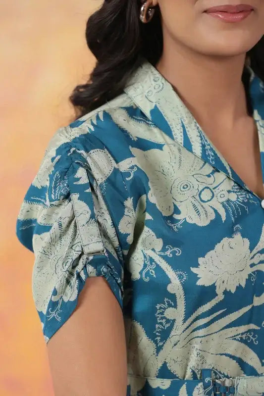 Rama Botnical Russain Silk Dress