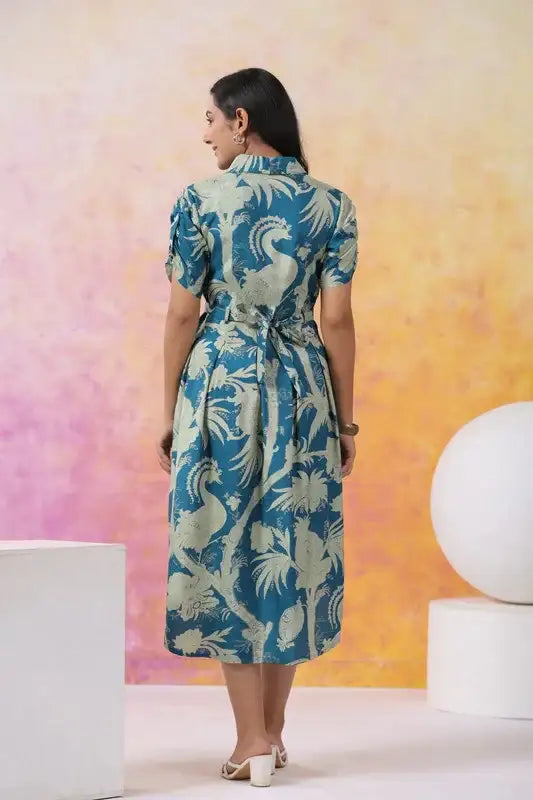 Rama Botnical Russain Silk Dress