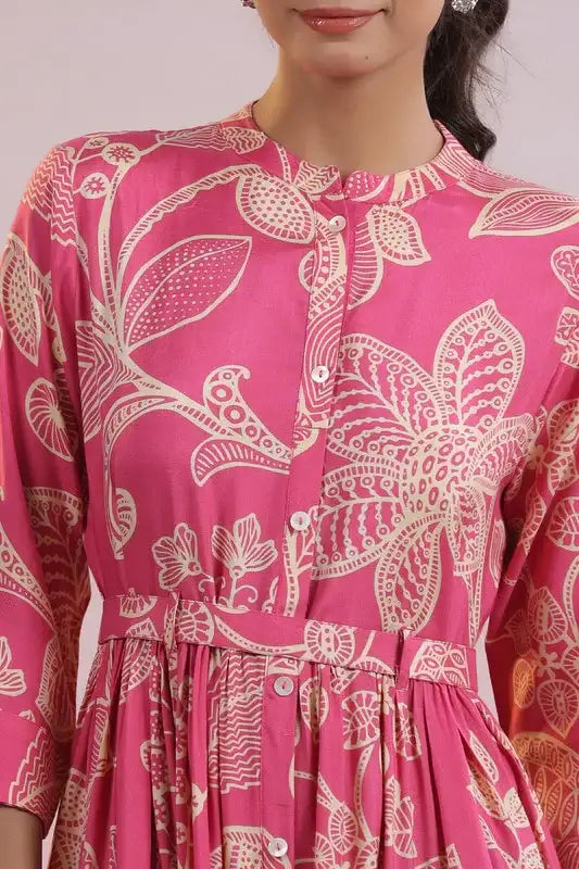 Rose Blossom Flair Russain Silk Dress