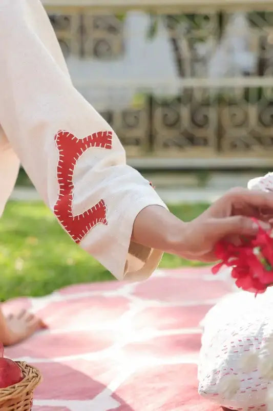 Botanical Outline Cotton Flex Co-ord Set