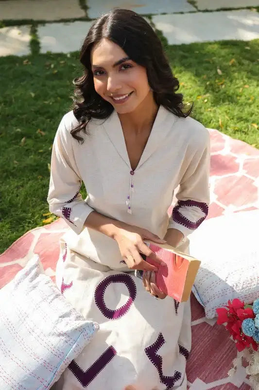 Botnical Appliqué Cotton Flex Co-ord Set