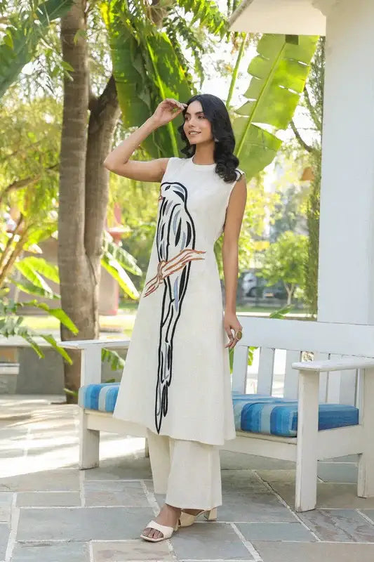 Parrot Whisper Cotton Flex Co-ord Set