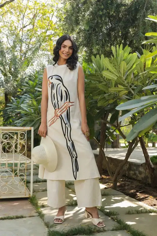 Parrot Whisper Cotton Flex Co-ord Set